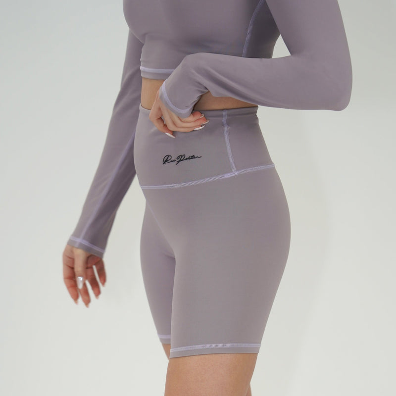 FITTED CROPPED LONG SLEEVE - LAVENDER