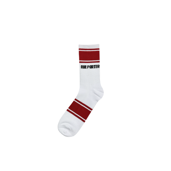 Double Stripe Socks in Red