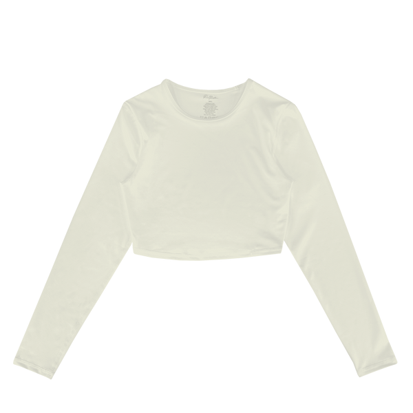 FITTED CROPPED LONG SLEEVE - IVORY