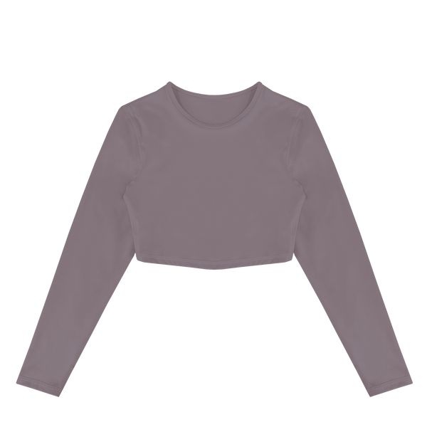FITTED CROPPED LONG SLEEVE - LAVENDER