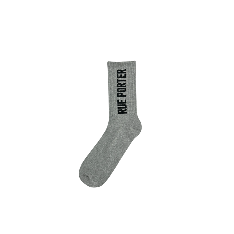 Vertical Logo Socks in Grey
